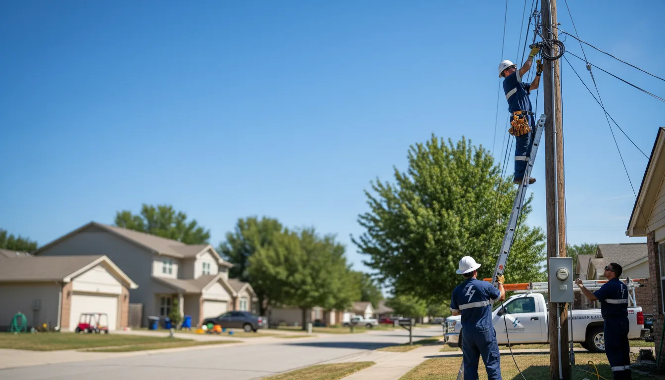 Residential electrician providing installation services in Jasper, MO